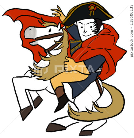 Napoleon illustration cutout 119506135
