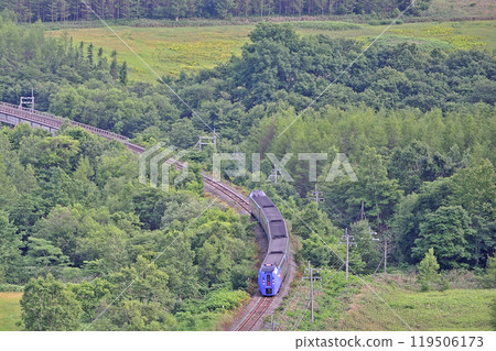 Nemuro Main Line Hironai (Shinkansen) - Shinkarikatsu (Shinkansen) JR Hokkaido Kiha 283 series Super Oozora Super Tokachi Nemuro Main Line Hironai (Shinkansen) - Shinkarikatsu (Shinkansen) JR Hokkaido Kiha 283 series Super Oozora Super Tokachi 119506173