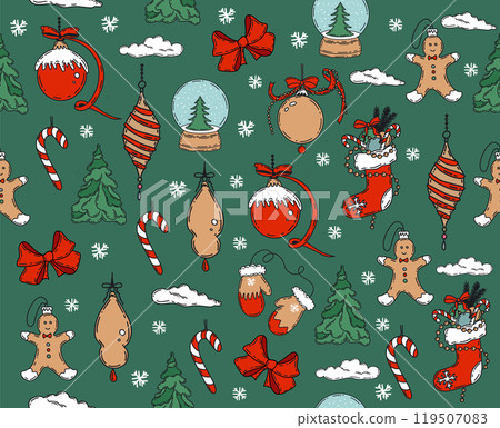 christmas, xmas, vector 119507083