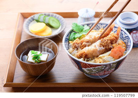 蝦炒三文魚 蝦炒三文魚 119507799