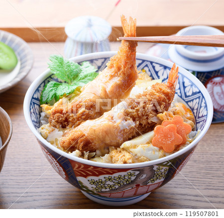 蝦炒三文魚 蝦炒三文魚 119507801