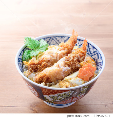 Shrimp fried salmon Shrimp fried salmon 119507807