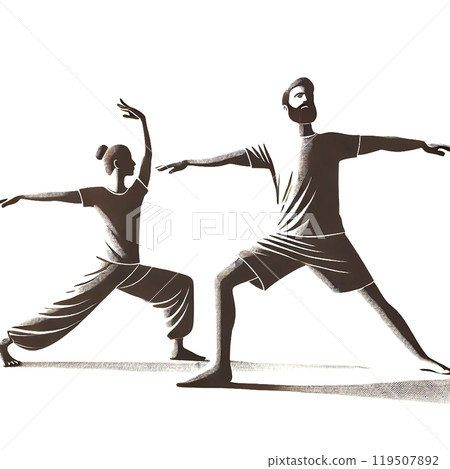Person doing yoga 119507892