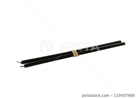 PNG, black candles, isolated on white background. PNG, black candles, isolated on white background. 119507986