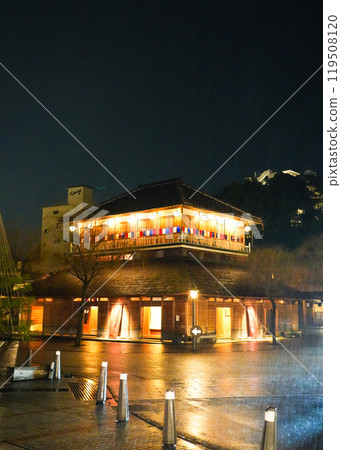 Kosoyu in Yamashiro Onsen at night (Kaga City, Ishikawa Prefecture) 119508120