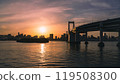 日落和彩虹橋 119508300