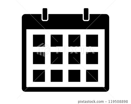 日曆(日程)圖標 日曆(日程)圖標 119508898
