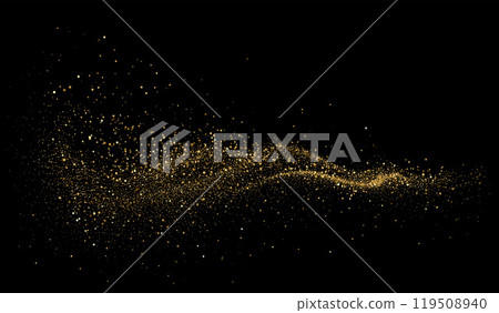 Abstract shiny gold glitter design element. For New Year, Merry Christmas greeting card design Abstract shiny gold glitter design element. For New Year, Merry Christmas greeting card design 119508940
