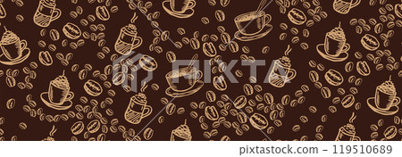 coffee, cup, vector 119510689