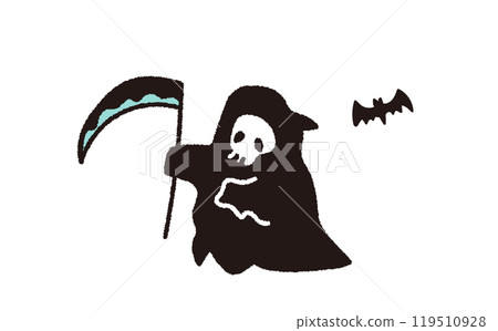 Cute Halloween monster illustration 119510928