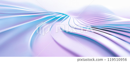 Soft curves of pastel hues blend together, evoking a sense of calm and tranquility in this ethereal abstraction. 119510956