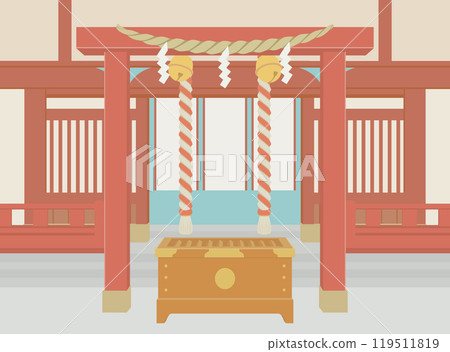 神社禮拜堂的插圖 119511819