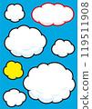 A fluffy cloud-like speech bubble 119511908