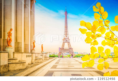 eiffel tour and from Trocadero, Paris eiffel tour and from Trocadero, Paris 119512498