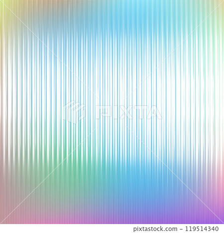 Corrugated glass, plastic texture holographic gradient vector effect, iridescent fluted acrylic panel overlay effect 119514340