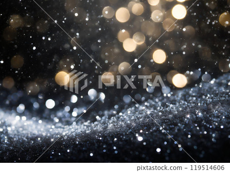 Snow and light black background Snow and light black background 119514606