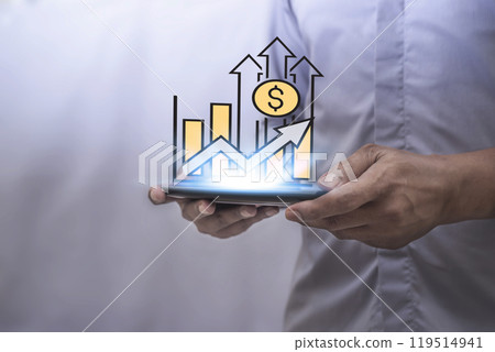 Finance, financial online, Online banking and internet banking, Save money and account banking Finance, financial online, Online banking and internet banking, Save money and account banking 119514941