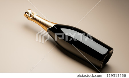Generative ai illustration of a Celebratory champagne bottle 119515366