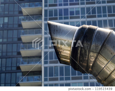 new york city ferry exhaust pipe detail 119515439