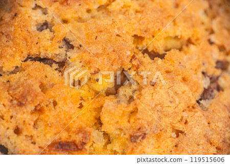 Close up texture of cookies background. top view 119515606