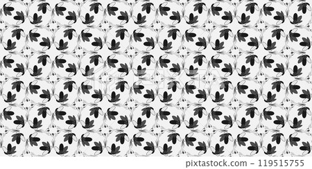floral seamless patterns. Meadow plants, leaves, leaf and flowers. All over print. Botanical collage in modern flat style. Floral silhouettes. floral seamless patterns. Meadow plants, leaves, leaf and flowers. All over print. Botanical collage in modern flat style. Floral silhouettes. 119515755