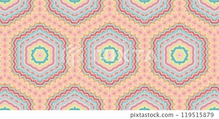 Abstract Kaleidoscope Geometry Psychedelic Art Pattern Background Wallpaper 119515879