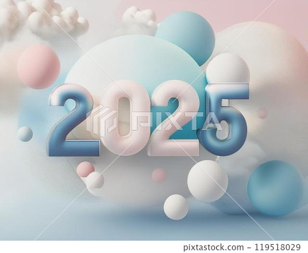 使用 2025 年的新年賀卡圖像 使用 2025 年的新年賀卡圖像 119518029