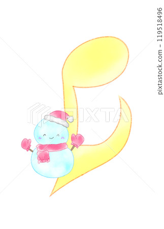 上面有一個雪人的音符 119518496