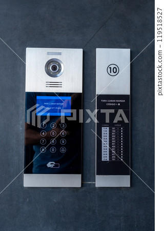 modern tactile digital screen intercom modern tactile digital screen intercom 119518527