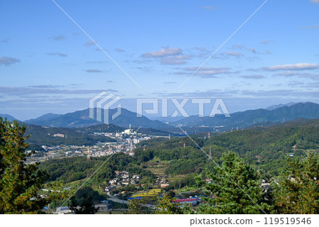 從首爾附近城市抱川的半月山城遺址看到的風景[韓國/京畿道北部] 119519546