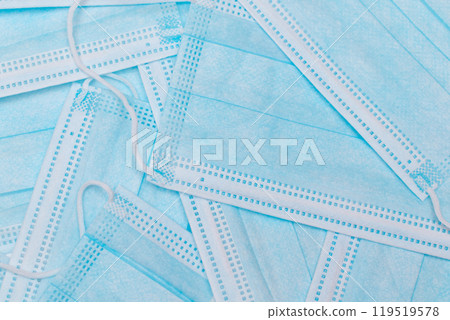 Blue Disposable Medical Face Masks 119519578