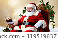 Santa Claus sitting on a chair 119519637