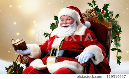 Santa Claus sitting on a chair Santa Claus sitting on a chair 119519637