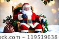 Santa Claus sitting on a chair 119519638