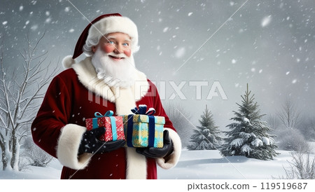 Santa Claus in the snow 119519687
