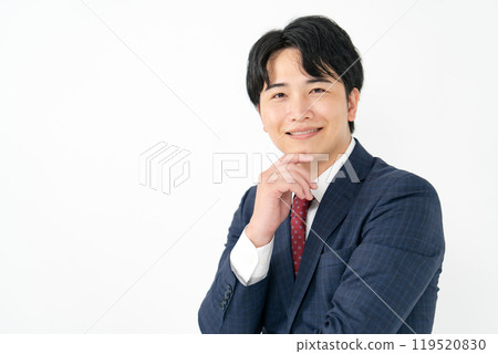 Businessman, male in his 20s, plotting 119520830