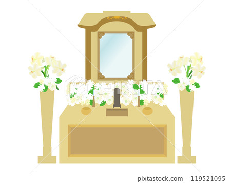 Funeral illustration Funeral illustration 119521095