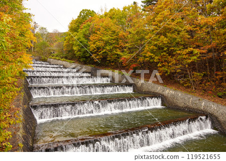 Step-type overflow channel at the Okusawa Water Source (Autumn 2024) 119521655
