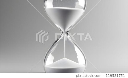 透明沙漏時間老化 119521751