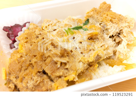 Delicious cutlet rice bowls 119523291