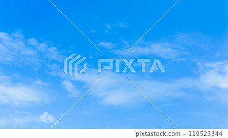 秋日藍天白雲,十月清爽 秋日藍天白雲,十月清爽 119523344