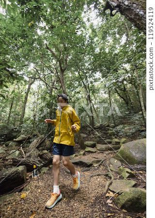Child running in the mountains 119524119