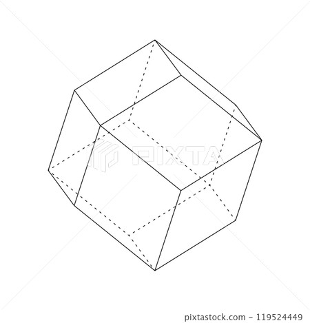菱形十二面體向量圖 119524449