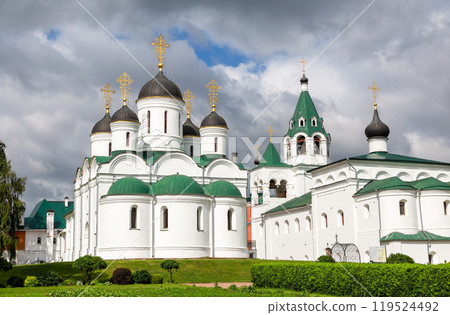 Transfiguration Cathedral and Church of the Intercession at Spaso-Preobrazhensky Monastery in Murom, Russia 119524492