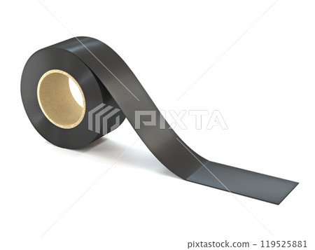 Black adhesive tape 3D 119525881