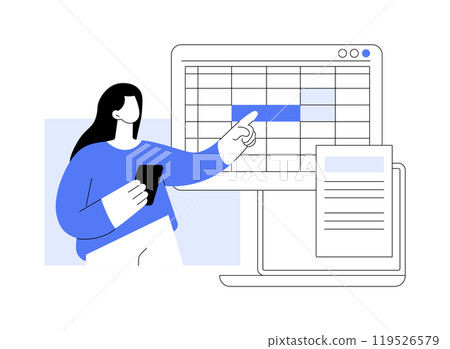 Call center automation isolated cartoon vector illustrations. Call center automation isolated cartoon vector illustrations. 119526579