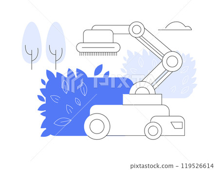 Trim bot isolated cartoon vector illustrations. Trim bot isolated cartoon vector illustrations. 119526614