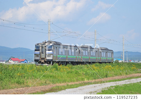 薩蘇馬線 石漾富相裡公園 JR 北海道 木葉 201 系列 D-104 編隊（苗保） 119527235