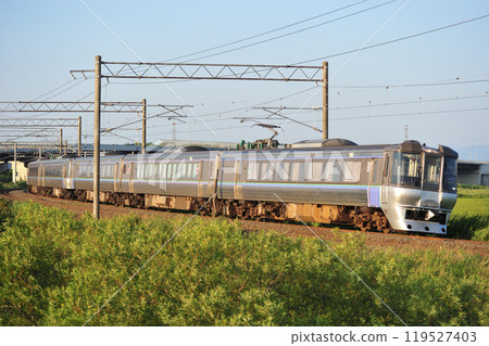 Hakodate Main Line Toyohoro-Ebetsu JR Hokkaido 785 series NE-502 train (Sapporo) Super Kamui Airport Hakodate Main Line Toyohoro-Ebetsu JR Hokkaido 785 series NE-502 train (Sapporo) Super Kamui Airport 119527403