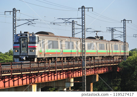 函館本線 江別-豐幌 JR 北海道 731 系列 G-114 編組(札幌) 函館本線 江別-豐幌 JR 北海道 731 系列 G-114 編組(札幌) 119527417